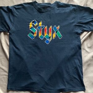Styx vintage iron on from 70s. Men’s size large.